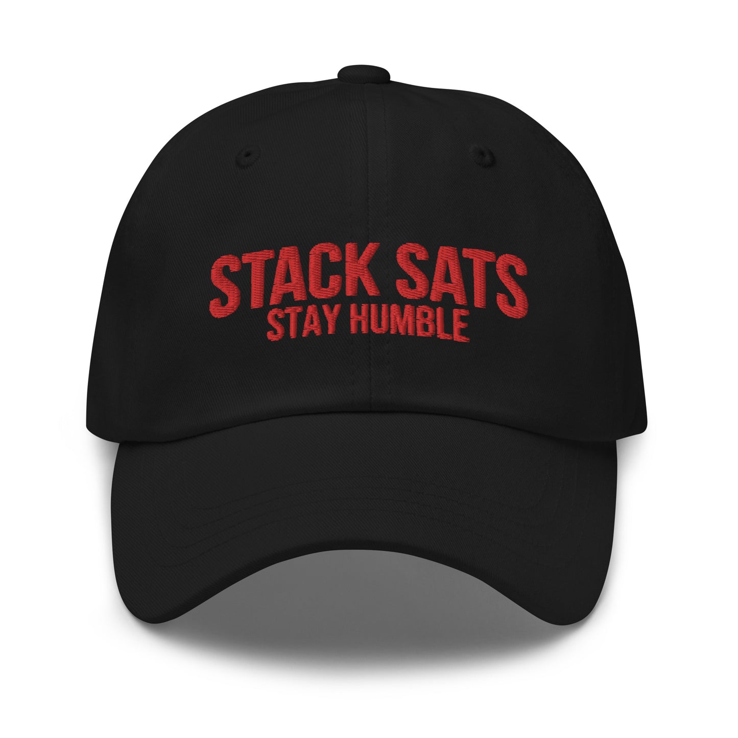 Stack Sats Stay Humble Strapback Cap