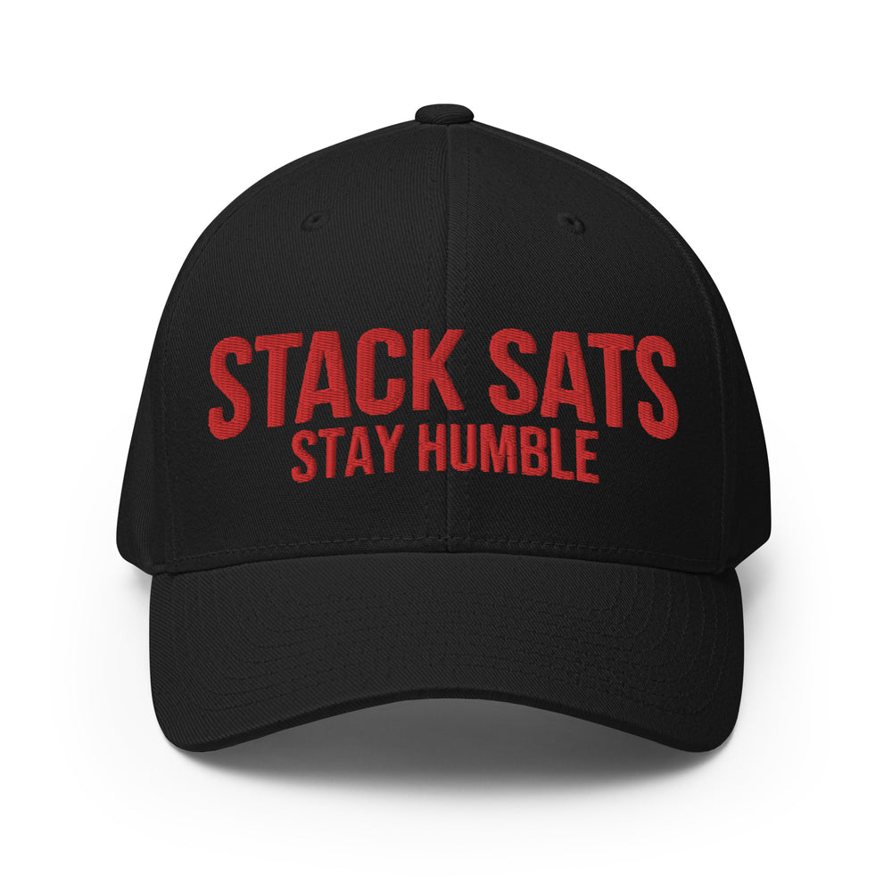 Stack Sats Stay Humble Cap - front view