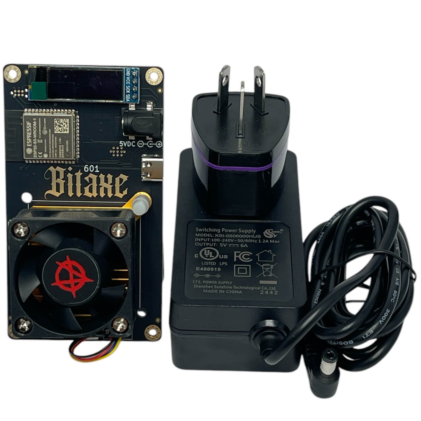 Bitaxe Gamma 602 - Bitcoin Solo Miner (AU Plug)
