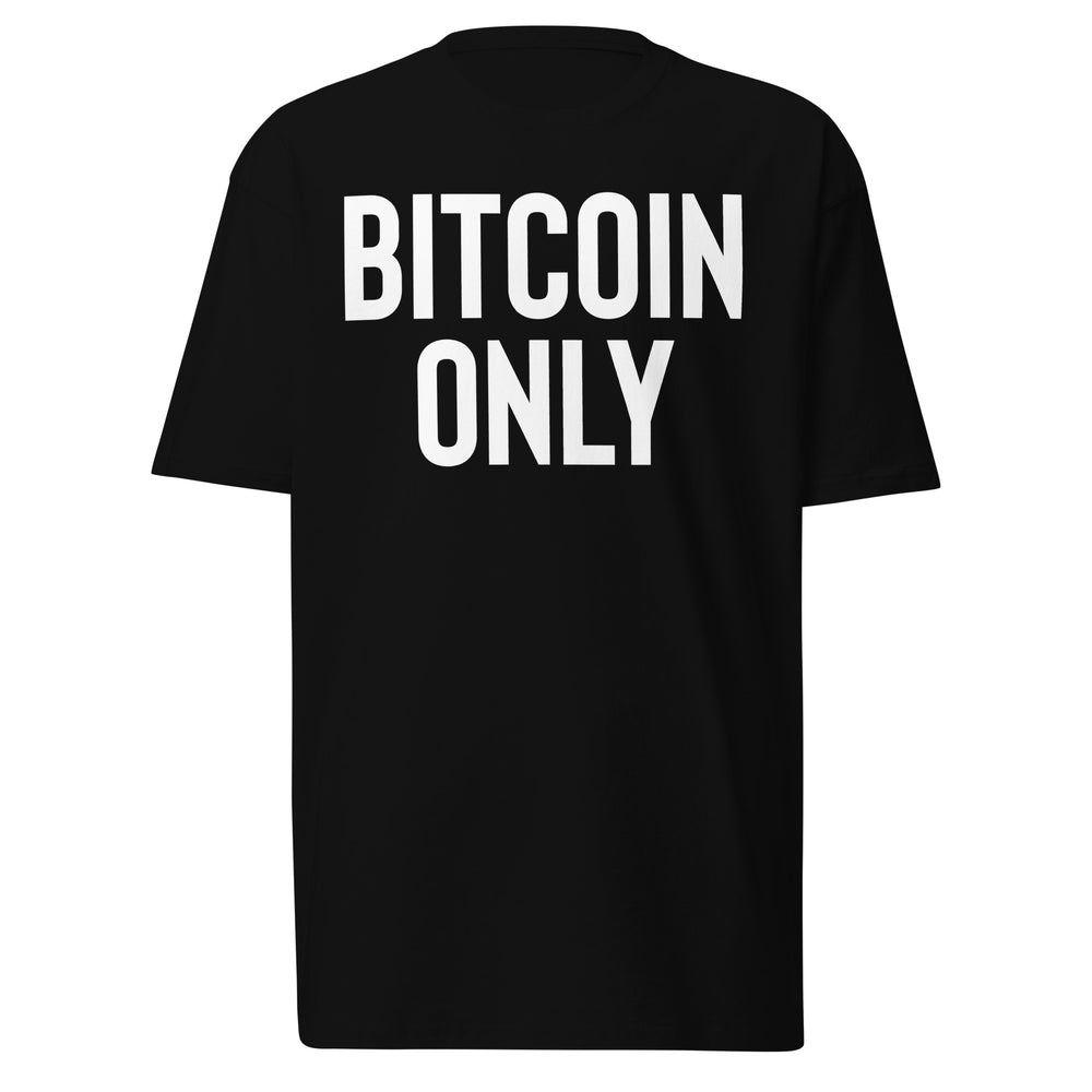 Bitcoin Only Heavyweight Tee - front view