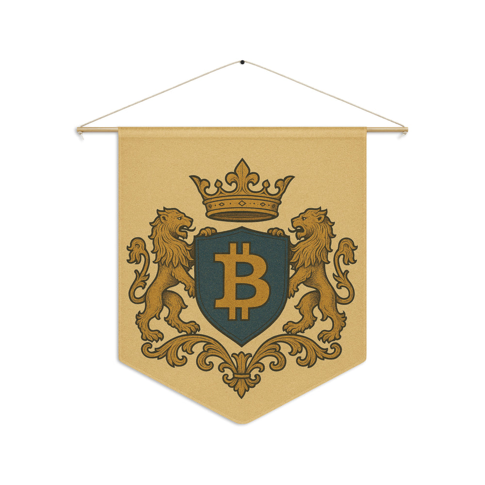 Bitcoin Pennant banner - front view