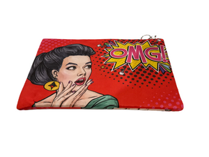 Pop-Art Clutch Bag - front view