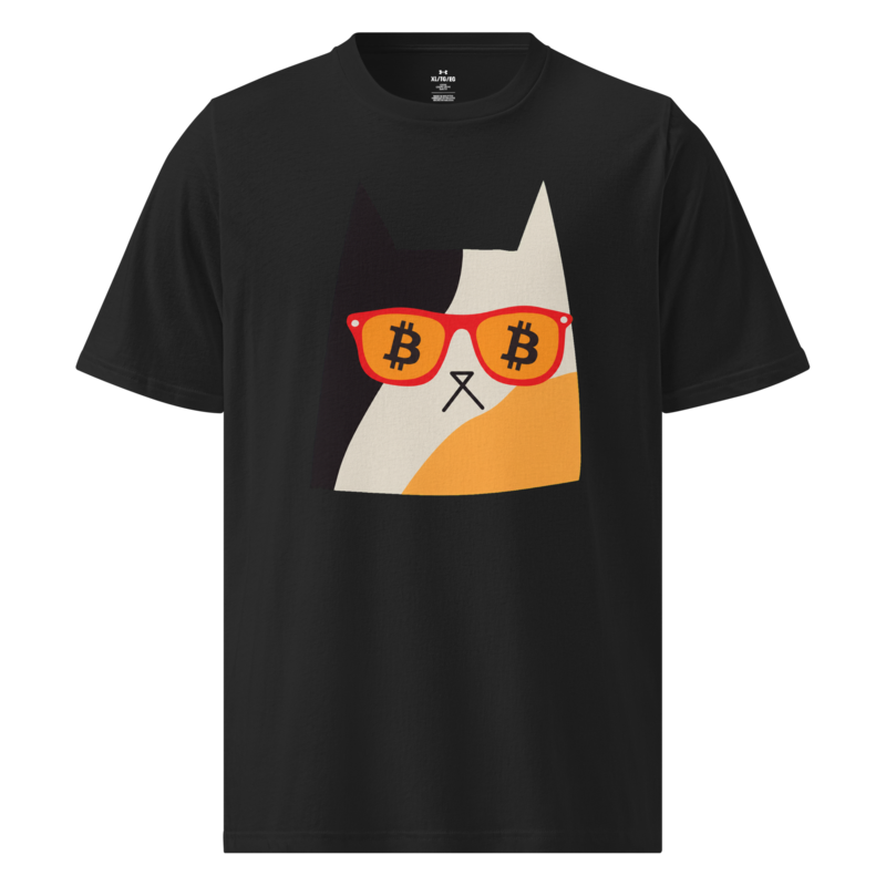 Bitcoin Cat Eyes Under Armour Tee