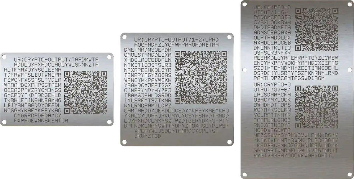 SeedHammer Bitcoin Steel Seed Plate Kits · Shop Bitcoin Australia