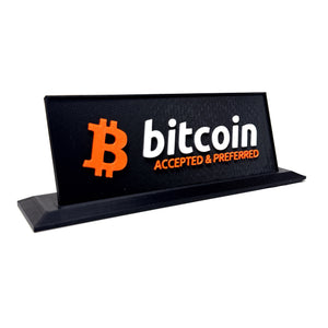 Retail Sign - Counter Top - side view