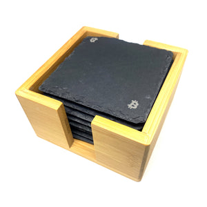 Bitcoin Coaster Sets - detail view