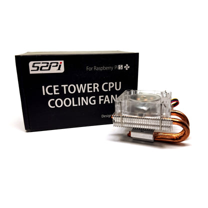 Pi52 Low-Profile ICE Tower CPU Cooling Fan for Raspberry Pi 5