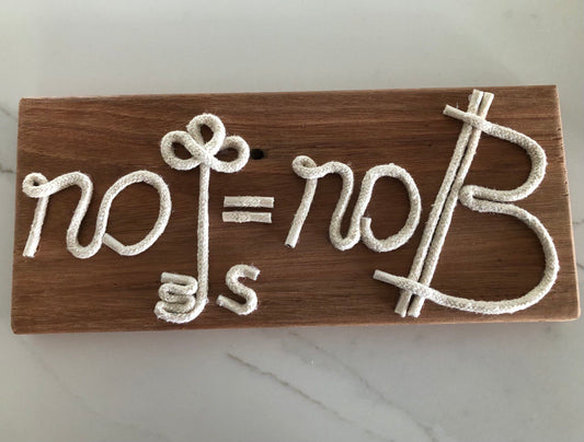 Hand-Made, Wooden “No Keys = No Bitcoin” Sign