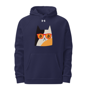 Bitcoin Cat Eyes Under Armour Hoodie