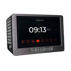 Bitaxe Touch Turbo displaying its digital clock screen