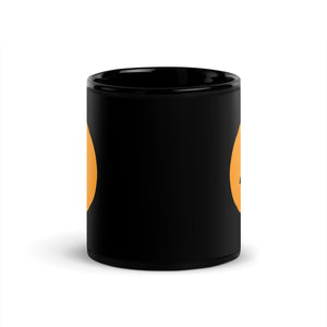 Bitcoin Logo Mug - Black - detail view