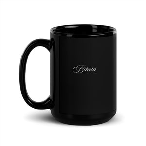 Cursive Bitcoin Mug - lifestyle view