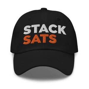 Stack Sats Strapback Cap - front view