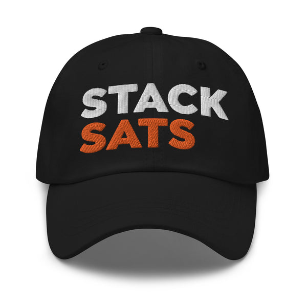 Stack Sats Strapback Cap - front view
