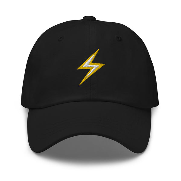 Lightning Zap Strapback Cap - front view