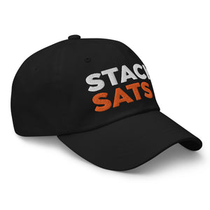 Stack Sats Strapback Cap - detail view