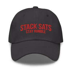 Stack Sats Stay Humble Strapback Cap - view 15