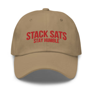 Stack Sats Stay Humble Strapback Cap - view 27