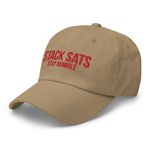 Stack Sats Stay Humble Strapback Cap - view 29