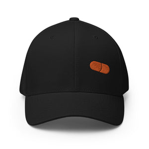 Orange Pill Cap - back view