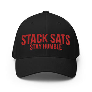 Stack Sats Stay Humble Cap - front view