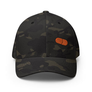 Orange Pill Cap - front view