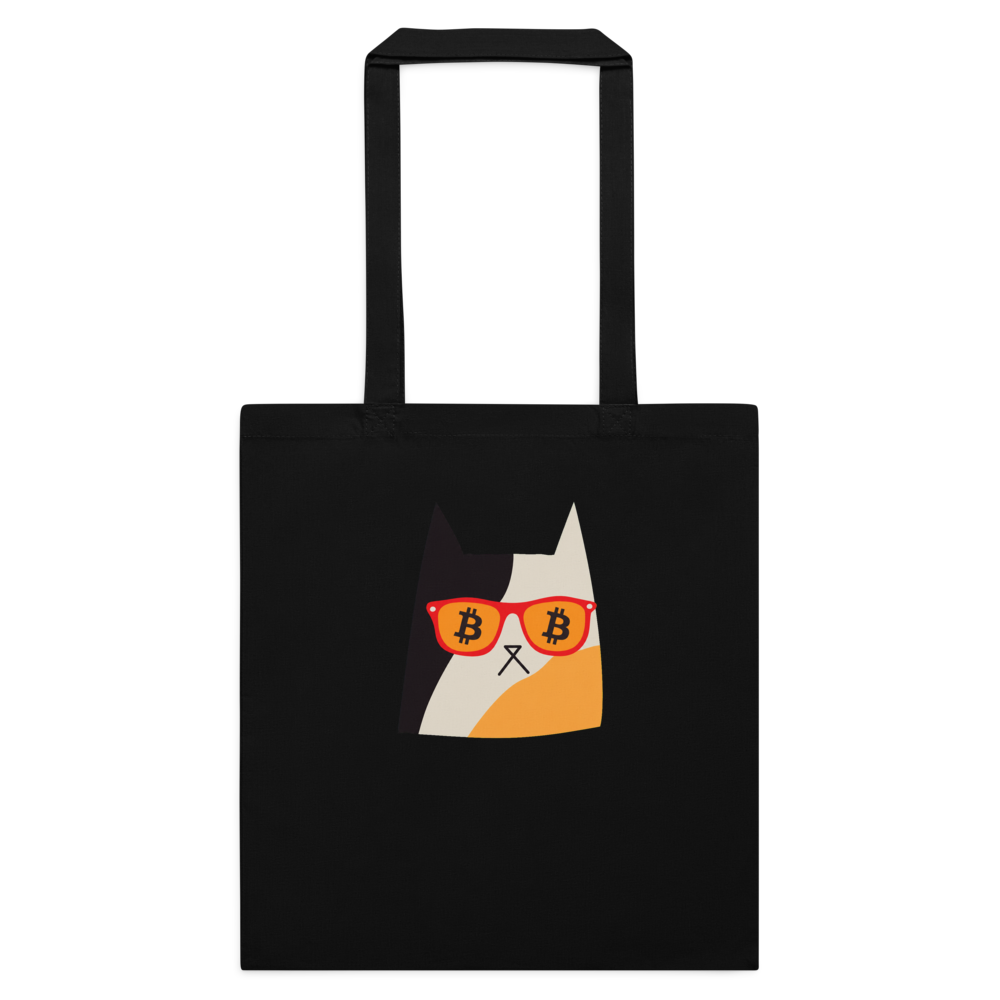 Bitcoin Cat Eyes Tote Bag