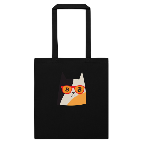 Bitcoin Cat Eyes Tote Bag