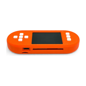 SeedSigner Plus Smartcard Edition in orange showing the USB-C port and smartcard slot