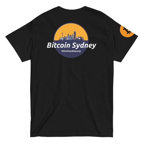 Bitcoin Sydney Sleeve Tee - front view