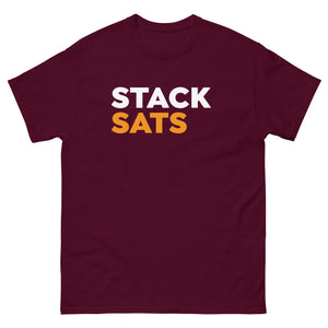 Stack Sats Men's Tee - back view