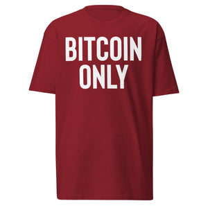 Bitcoin Only Heavyweight Tee - detail view