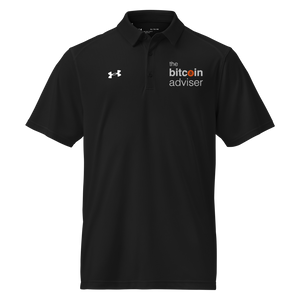 TBA x UA Polo, Black, white wordmark left chest