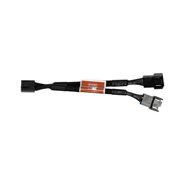 Noctua NA-YC1 sleeved Y-cable splitter for 4-pin PWM fans, with one 4-pin and one 3-pin output branch