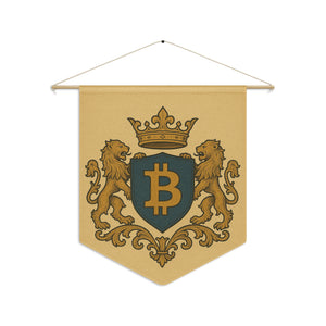 Bitcoin Pennant banner - front view