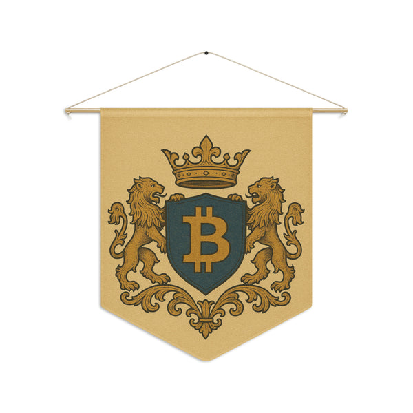 Bitcoin Pennant banner - front view