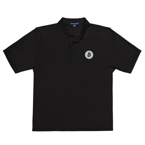 Bitcoin Premium Polo - front view