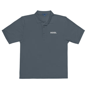 HODL Premium Polo - side view