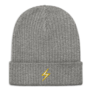 Bitcoin Zap Beanie - side view