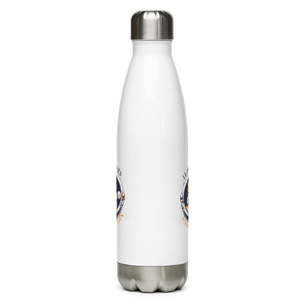 I Love Cats and Bitcoin Water Bottle - front view