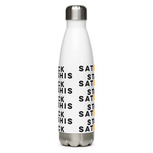 Stack Satoshis Water Bottle - front view