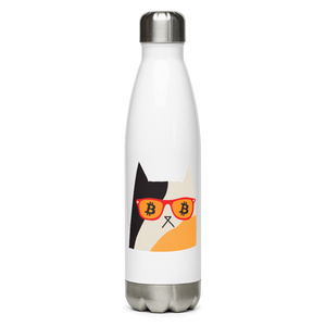 Bitcoin Cat Eyes Water Bottle