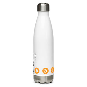 The White Rabbit Bitcoin Water Bottle - detail view
