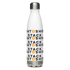 Stack Satoshis Water Bottle - detail view