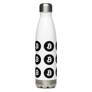 Bitcoin Water bottle - back view