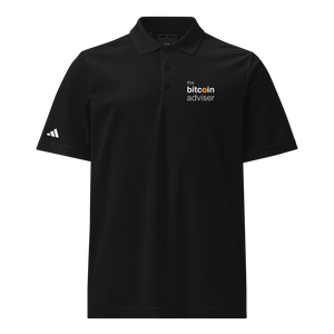 TBA x Adidas Polo, Black, white wordmark left chest