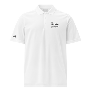 TBA x Adidas Polo, White, black wordmark left chest