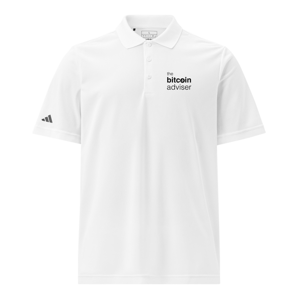TBA x Adidas Polo, White, black wordmark left chest