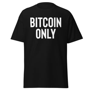 Classic Bitcoin Only Tee - back view