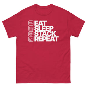 Eat Sleep Stack Repeat Men's Shirt - view 8